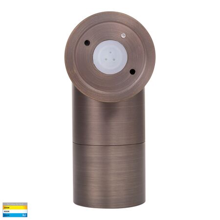 Tivah Antique Brass TRI Colour Single Adjustable Wall Pillar Lights