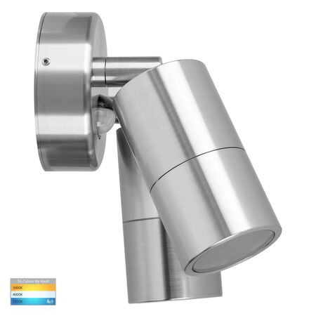 Tivah 316 Stainless Steel TRI Colour Double Adjustable Spot Lights with Sensor