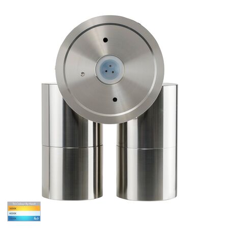 Tivah 316 Stainless Steel TRI Colour Double Adjustable Spot Lights with Sensor