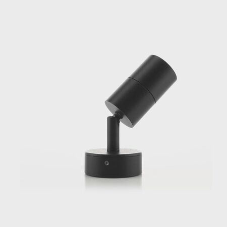 Mini Tivah Aluminium Black Single Adjustable Wall Pillar Lights