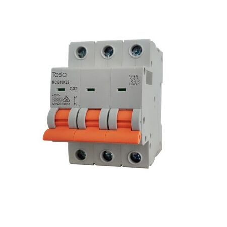 MCB10K3P32 - 32 Amp 3 Pole MCB 10 kA - MCB10K3P32 - MCB10K3P32
