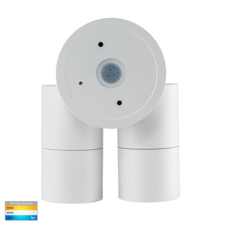 Tivah White TRI Colour Double Adjustable Wall Pillar Lights