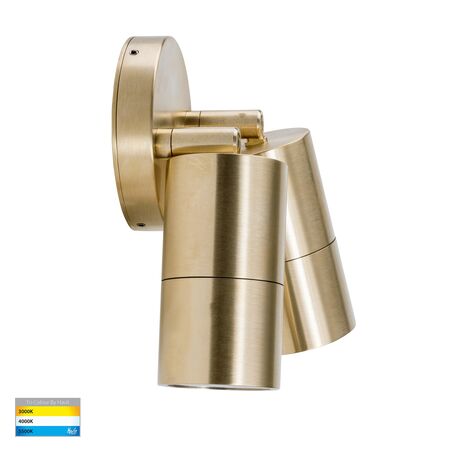 Tivah Solid Brass TRI Colour Double Adjustable Wall Pillar Lights
