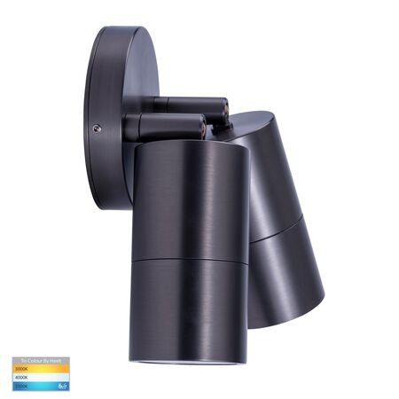 Tivah Solid Brass Graphite Coloured TRI Colour Double Adjustable Wall Pillar Lights