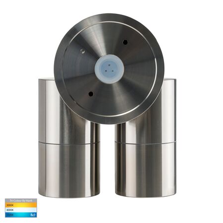 Tivah Titanium Aluminium TRI Colour Double Adjustable Wall Pillar Lights