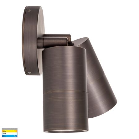 Tivah Antique Brass TRI Colour Double Adjustable Wall Pillar Lights