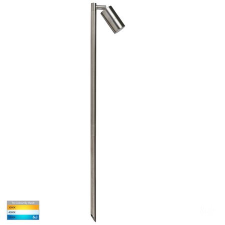 Tivah 316 Stainless Steel TRI Colour Single Adjustable LED Bollard Spike Light