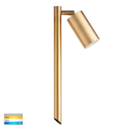 Tivah Solid Brass TRI Colour Single Adjustable LED Spike Light