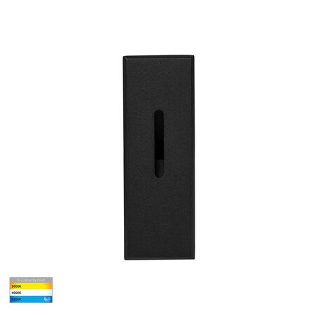 Paso Black Recessed LED Step Light