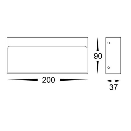 Virsma White Rectangle LED Step lights