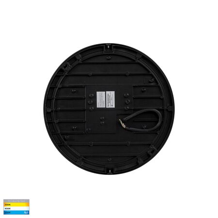 Liptor Black 20w Ceiling Mounted LED Oyster