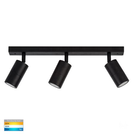 Tivah Black 3 Light TRI Colour Bar Light