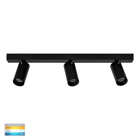 Revo Black 3 Light TRI Colour LED Bar Light