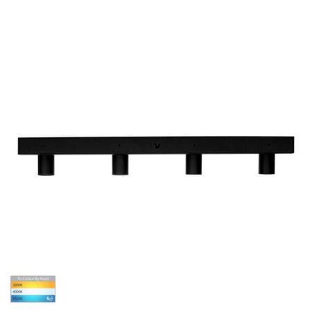 Revo Black 4 Light TRI Colour Bar Light