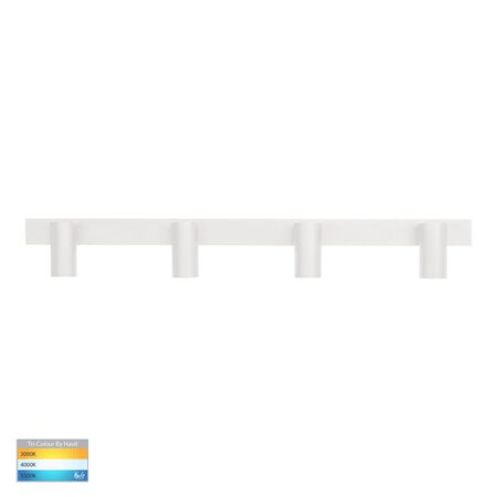 Revo White 4 Light TRI Colour Bar Light