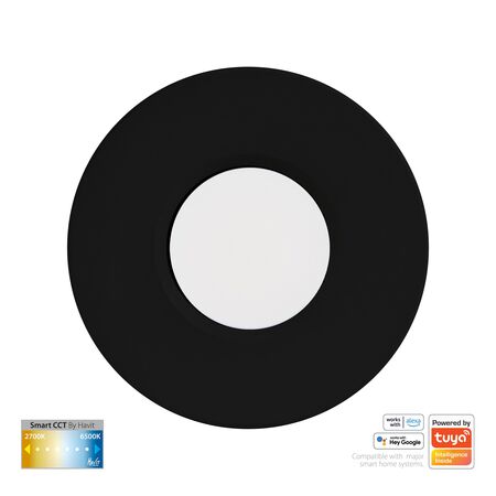 Prime Black Fixed CCT WIFI LED Downlight