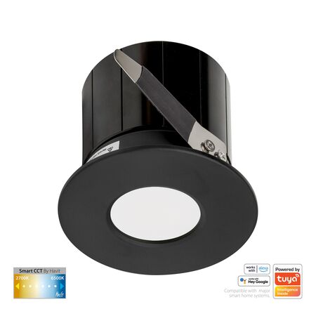 Prime Black Fixed CCT WIFI LED Downlight
