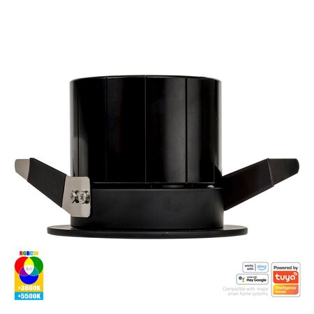 Prime Black Fixed RGBCW WIFI LED Downlight