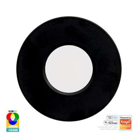 Prime Black Fixed RGBCW WIFI LED Downlight