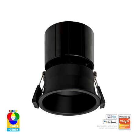 Prime Black Fixed Deep RGBCW WIFI LED Downlight