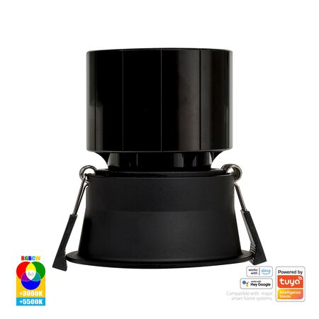 Prime Black Fixed Deep RGBCW WIFI LED Downlight