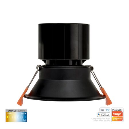 Prime Black Fixed Deep CCT WIFI LED Downlight