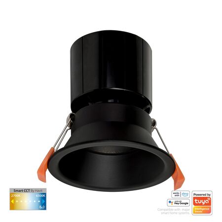 Prime Black Fixed Deep CCT WIFI LED Downlight