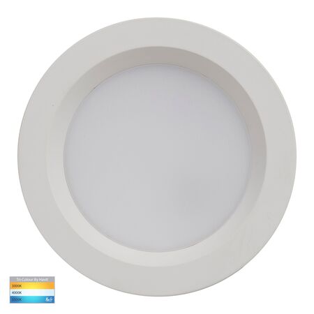 Polly Polycarbonate White Fixed LED Downlight