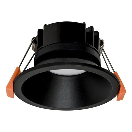 Gleam Black Fixed Dim to Warm LED Downlight
