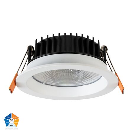 Ora White 5 Colour Fixed LED Downlight