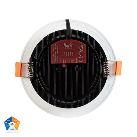 Ora White 5 Colour Fixed LED Downlight