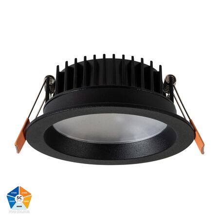 Ora Black Fixed LED Downlight