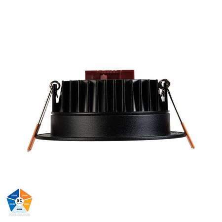 Ora Black Fixed LED Downlight