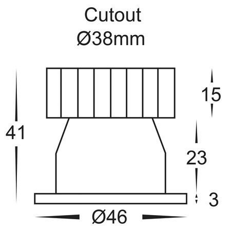 Niche White Round Mini Recessed Downlight