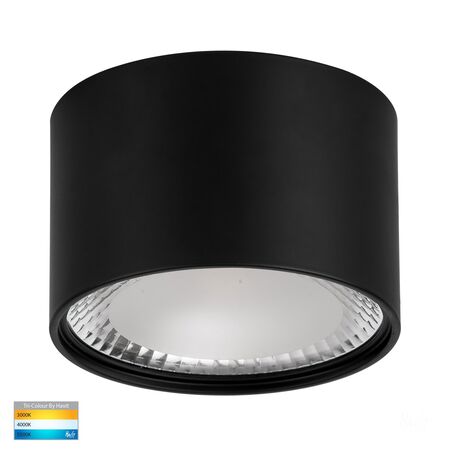Nella Black 12w Surface Mounted LED Downlight