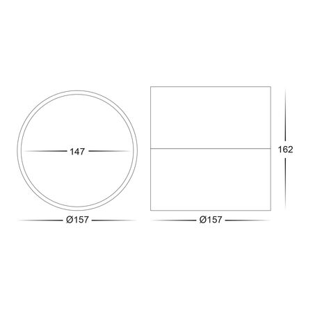 Nella White 18w Surface Mounted LED Downlight with Extension