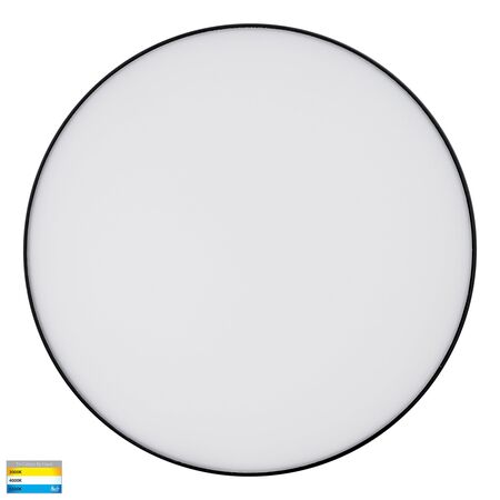 Nella Black 30w Ceiling Mounted LED Oyster