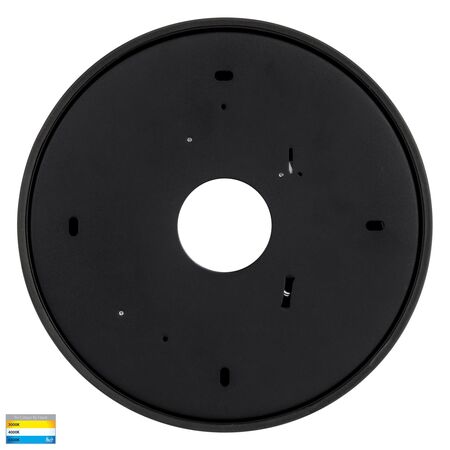 Nella Black 30w Ceiling Mounted LED Oyster