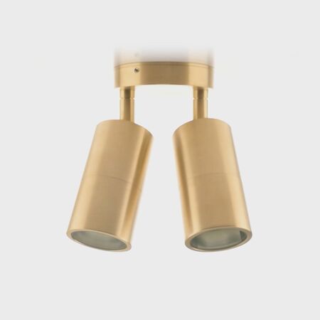 Tivah Solid Brass TRI Colour Double Adjustable Wall Pillar Lights