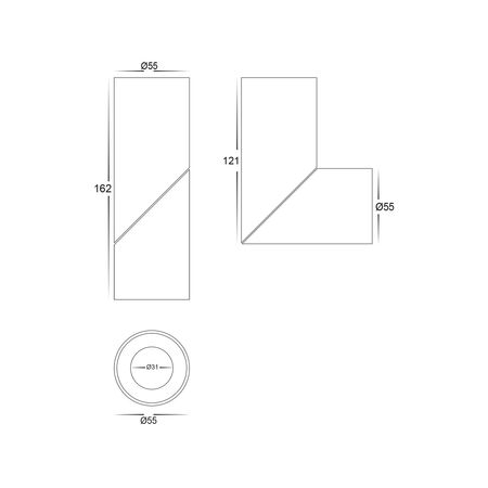 Nella White 7w Surface Mounted Rotatable LED Downlight