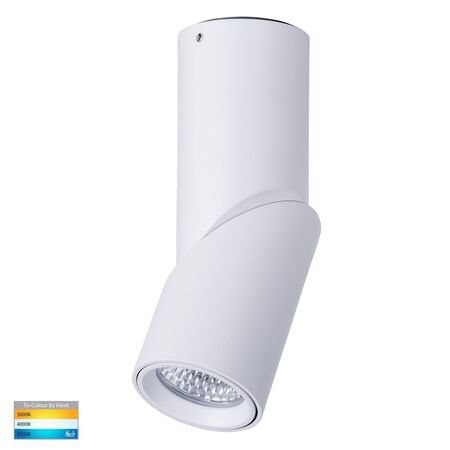 Nella White 7w Surface Mounted Rotatable LED Downlight