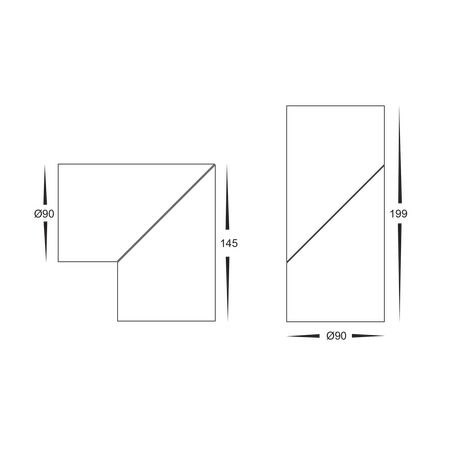 Nella White 18w Surface Mounted Rotatable LED Downlight