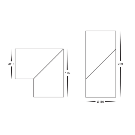 Nella White 24w Surface Mounted Rotatable LED Downlight