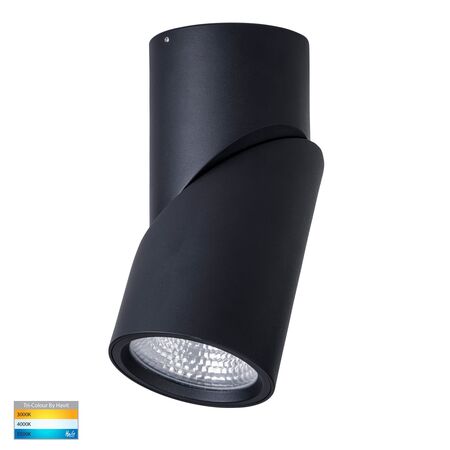 Nella Black 24w Surface Mounted Rotatable LED Downlight