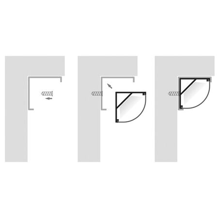 Black Corner Aluminium Profile