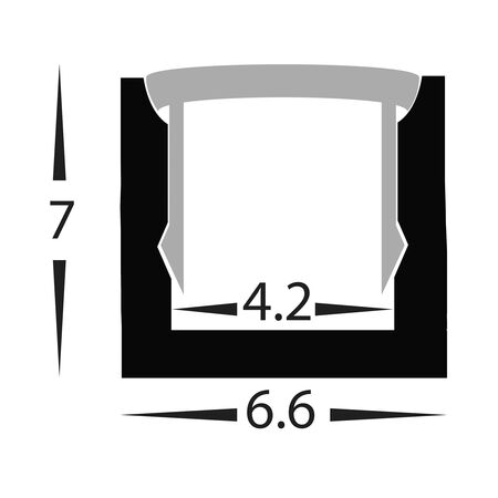 Micro Square LED Profile