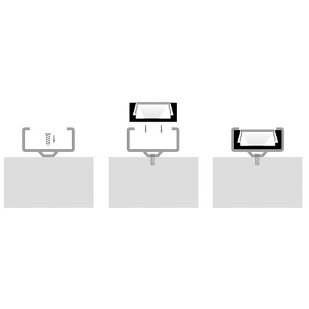Shallow Square Aluminium Profile