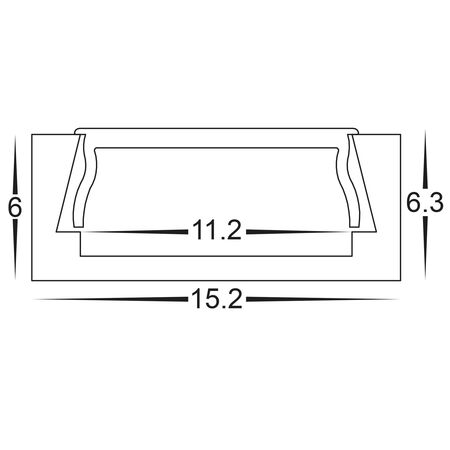 Shallow Square Aluminium Profile
