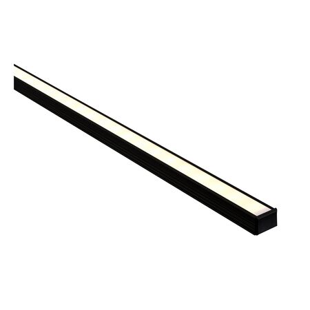Black Shallow Square Aluminium Profile