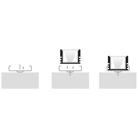 Shallow Square Weatherproof Aluminium Profile